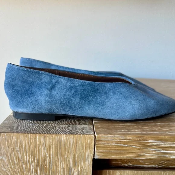 NWT! MADEWELL Women’s The Mylie Ballet Flat in Basalt Blue Suede Size 9.5 no box - Picture 14 of 15